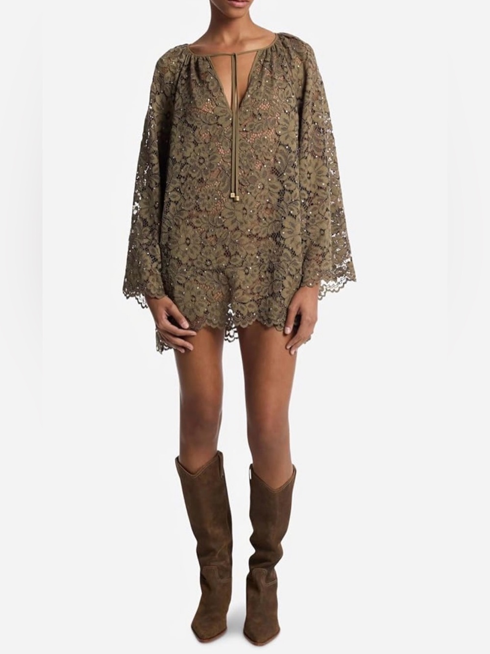 Michael Kors Olive Green Lace Women’s dress